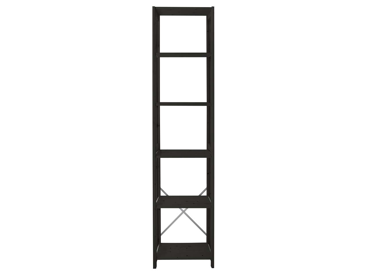 ABC Regal "Classic" B 46 x T 29,5 x H 198 cm, schwarz