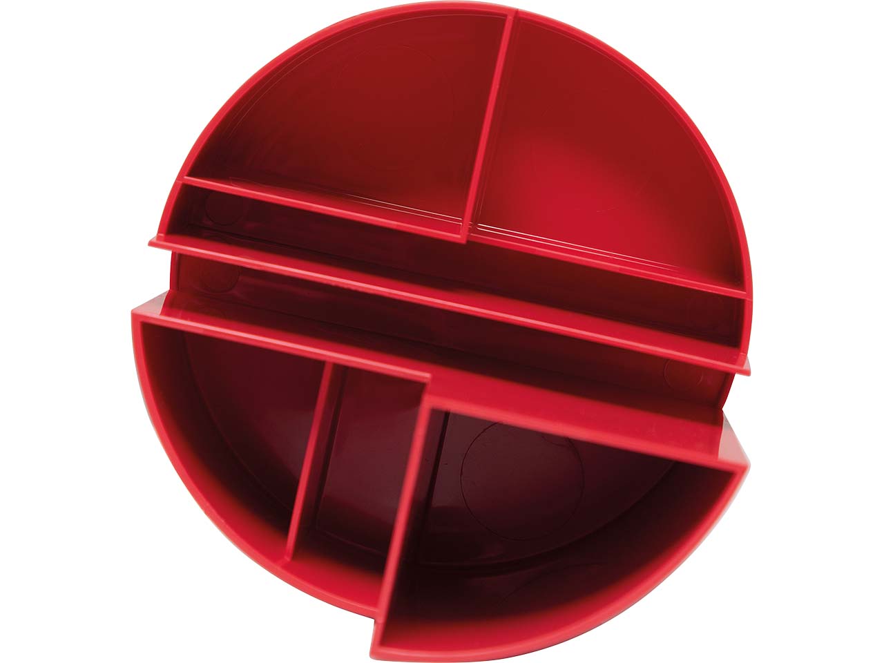 MAUL Rund-Organizer "MAULrundbox" aus Recycling-Kunststoff, rot