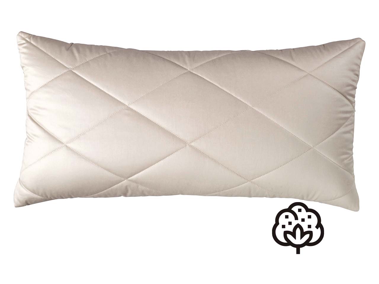 Prolana Baumwoll-Steppkissen 40x80cm S. 700g Baumwolle