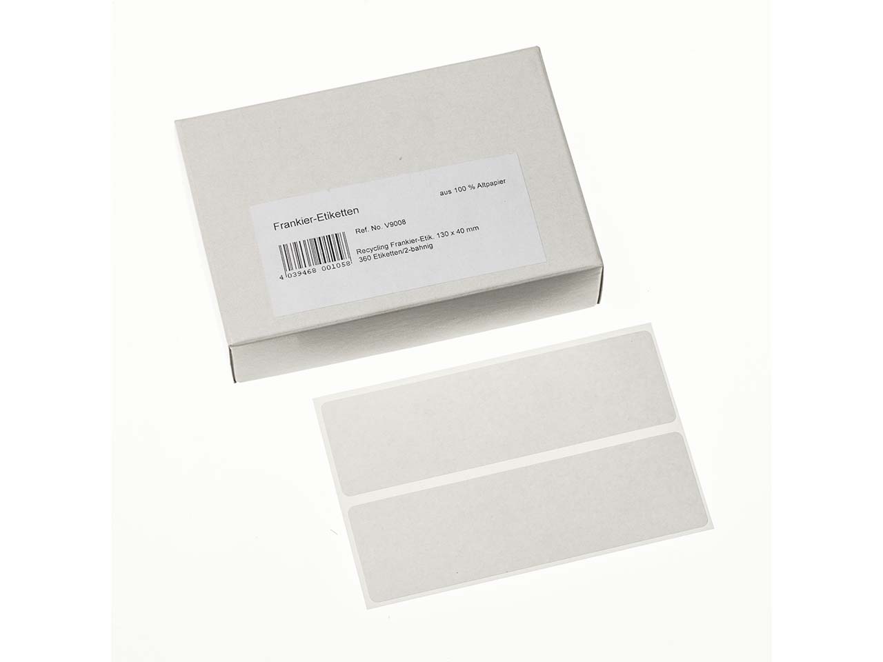 360 Frankier-Etiketten 40x130mm doppelt