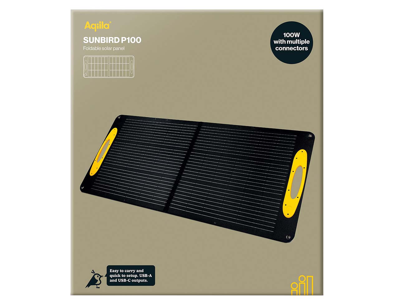 Aqiila tragbares Solarpanel "Sunbird P100" 100W