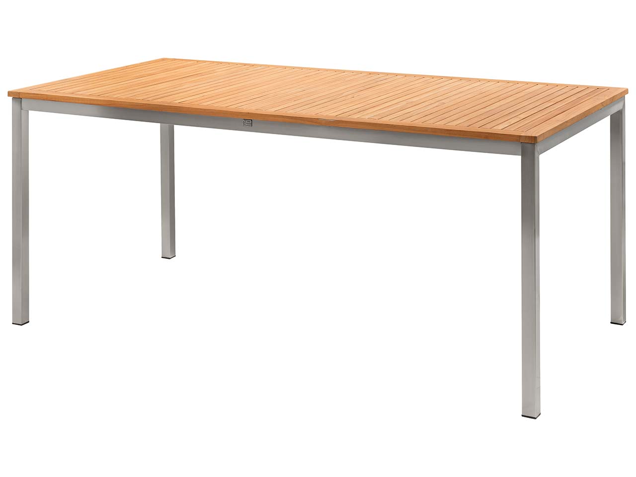 Garden Pleasure Gartentisch "Luice" 180 x 90 cm, Edelstahl/Teak FSC zertifiziert