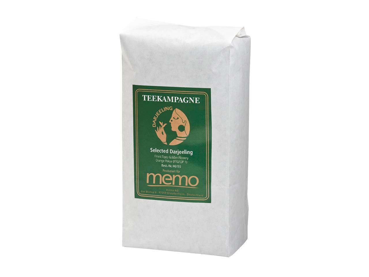 memo/Teekampagne Darjeeling Selected Schwarztee Bio/Naturland 500g