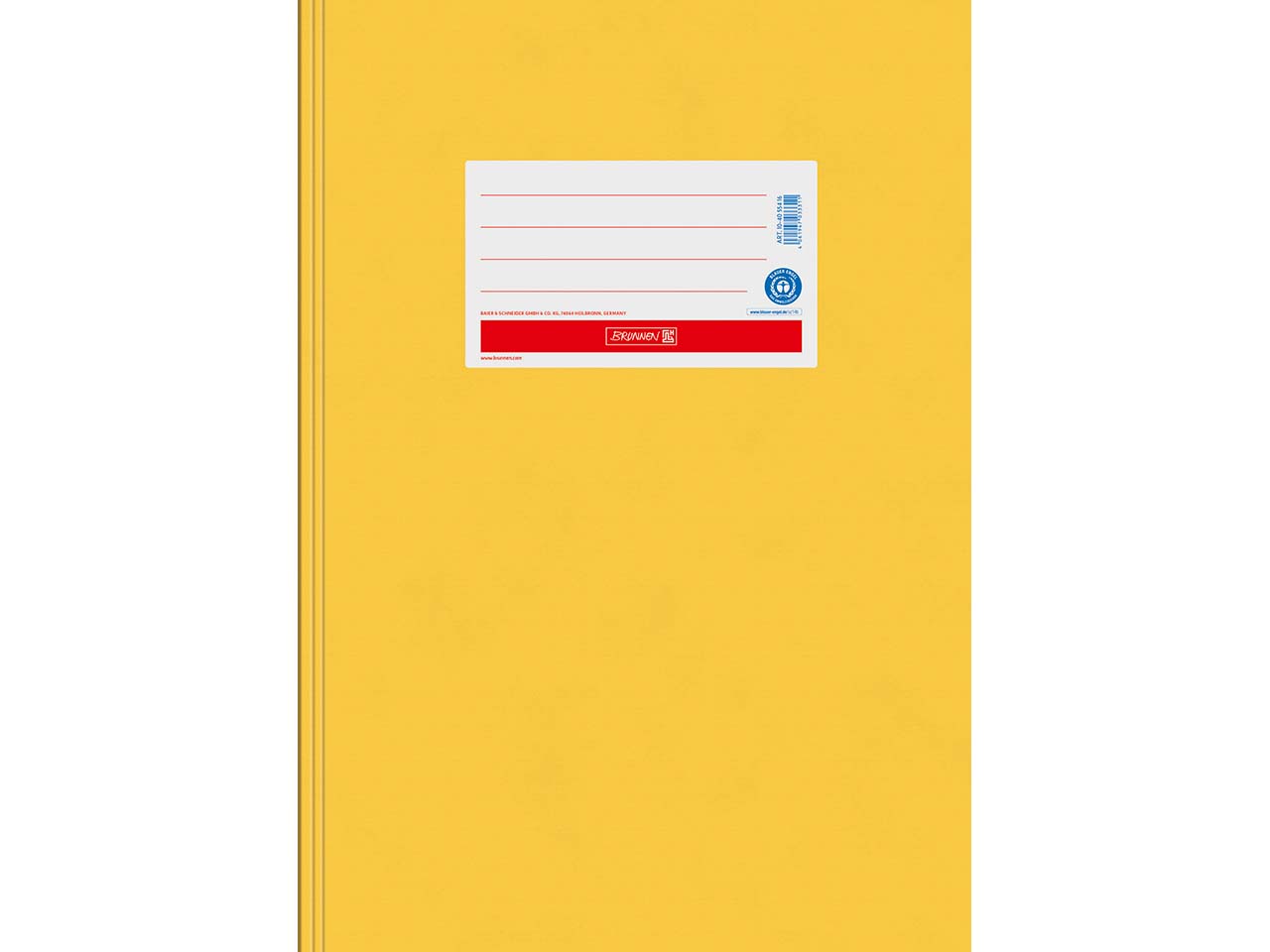 BRUNNEN Heftumschlag "Premium" aus Papier extrastark, DIN A4, goldgelb