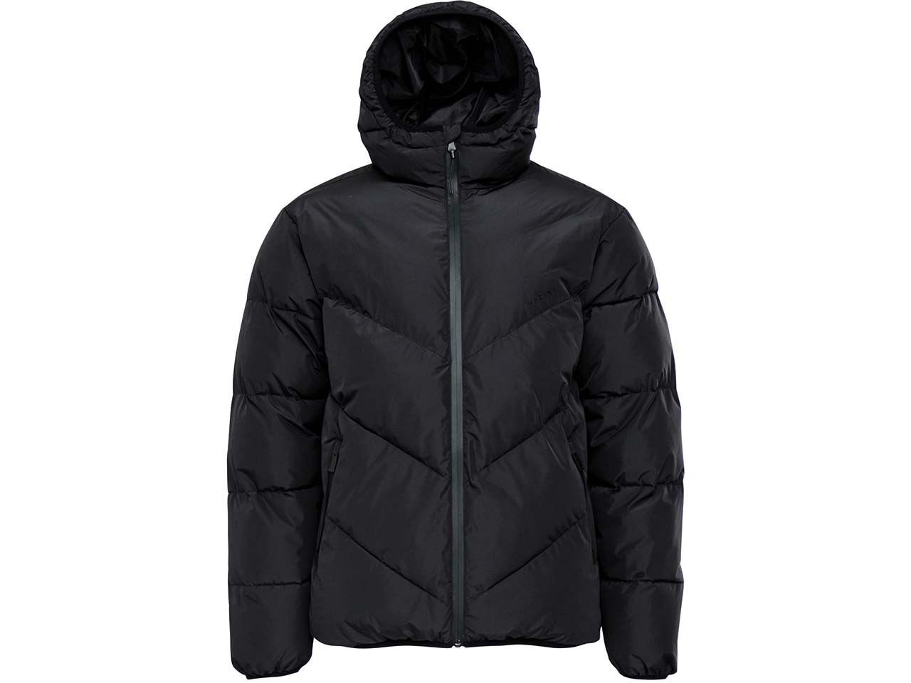 MAZINE Herren-Steppjacke "Duns Puffer" mit Kapuze, black, Gr. L