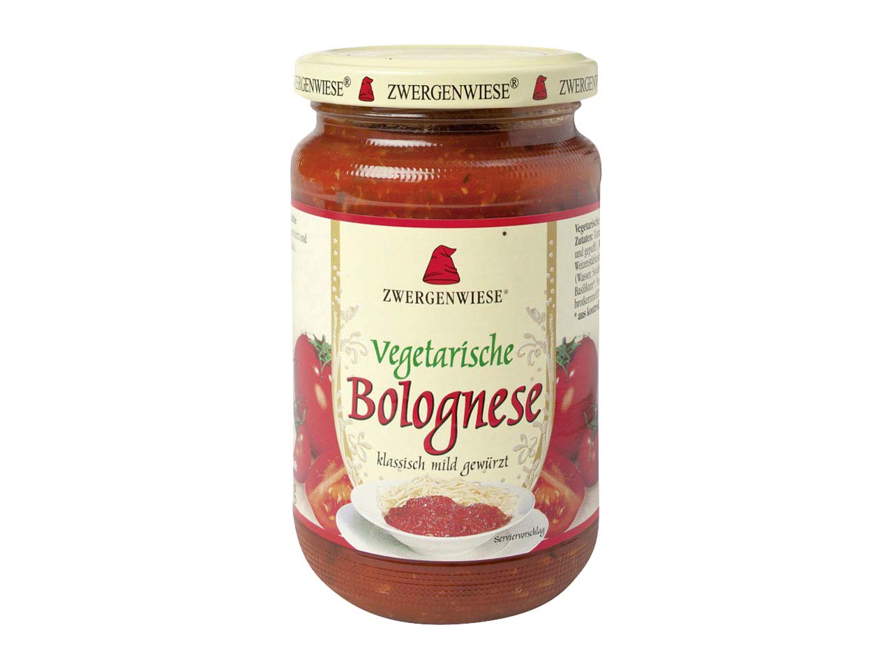 Zwergenwiese Bio-Sauce "Vegetarische Bolognese", 340 g