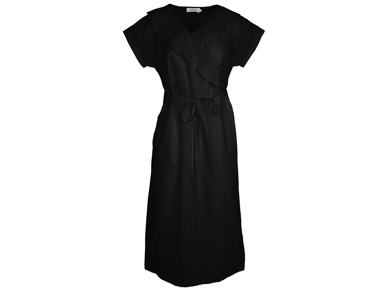 LANA Bio-Damen-Kleid 'Salbjörg', schwarz, Gr. 38