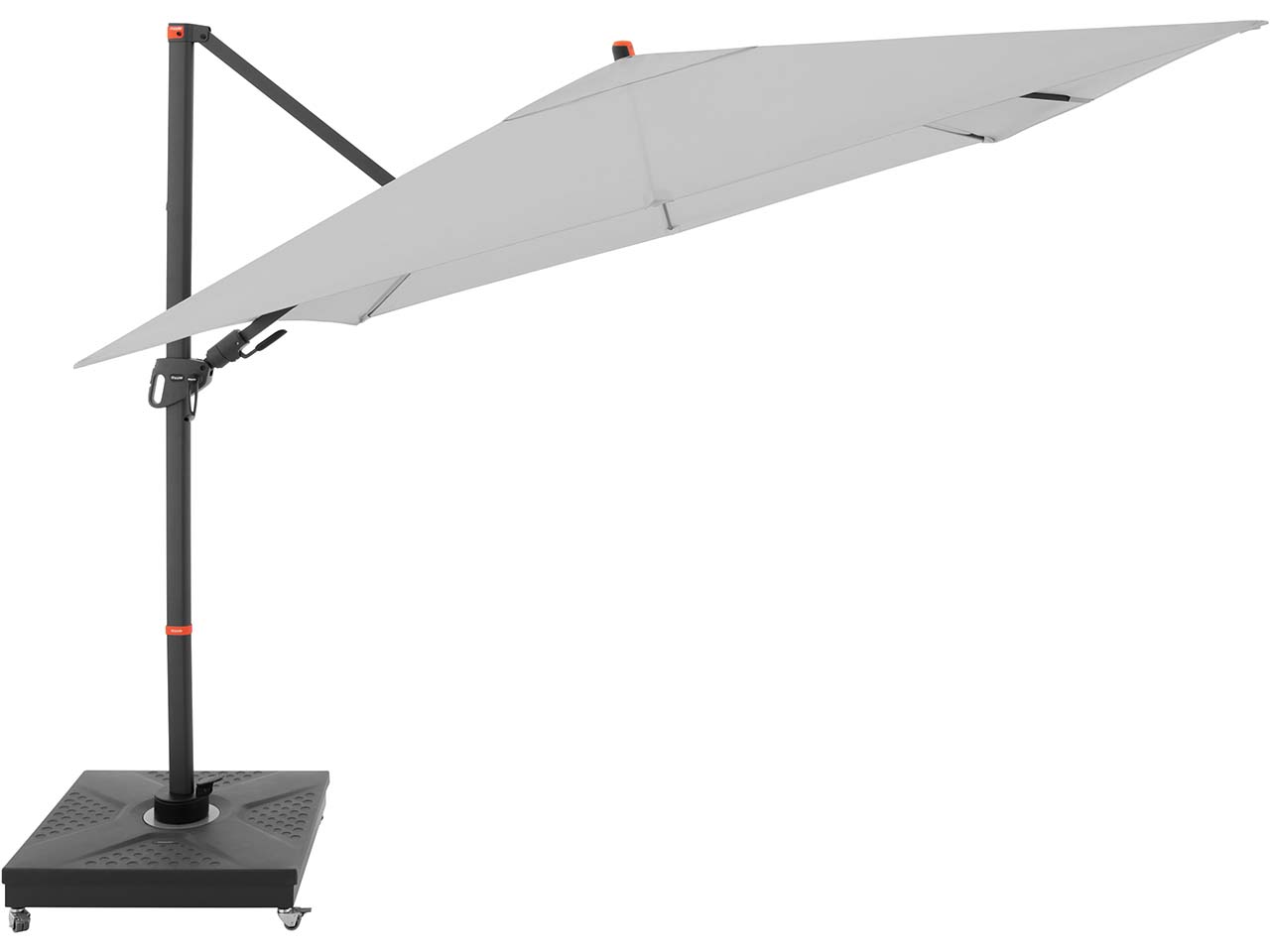 doppler Pendelschirm "myZone AX" 280 x 280 cm, hellgrau