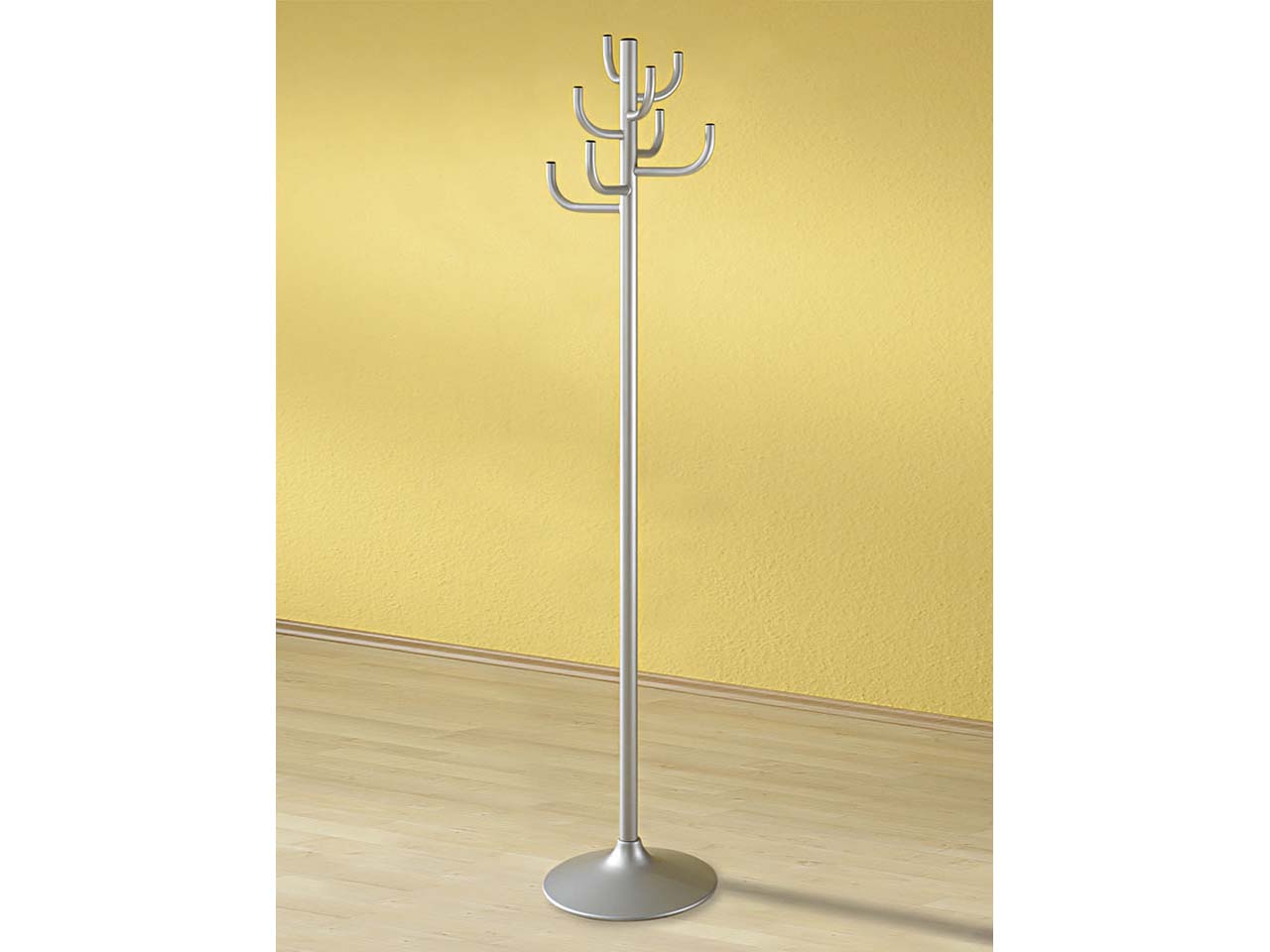 'Kaktus' Garderobe alusilber 184x39cm