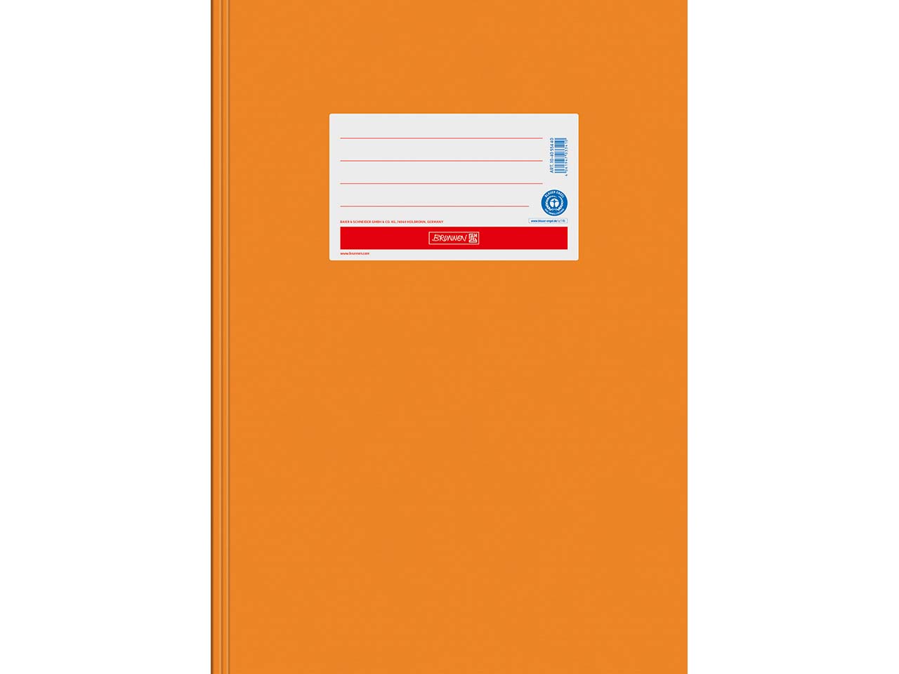 BRUNNEN Heftumschlag "Premium" aus Papier extrastark, DIN A4, orange