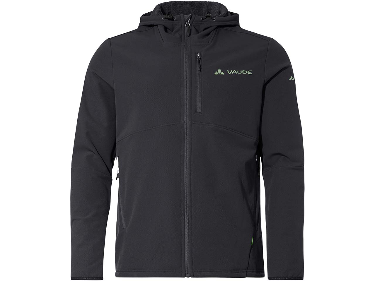 VAUDE Herren-Sturm-Fleecejacke "Elope" mit angerauhter Innenseite, black, Gr. XL