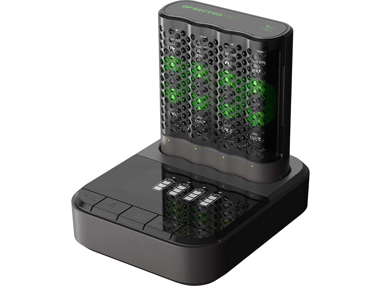 GP Battery USB Ladestation "P461D" inkl. Ladegerät "P461" + 4xAA "ReCyko+ Pro,je 2.000mAh