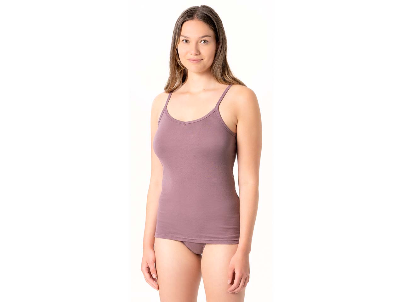 Living Crafts Bio-Damen-Top "JULIA" ohne Seitennähte, mauve, Gr. L