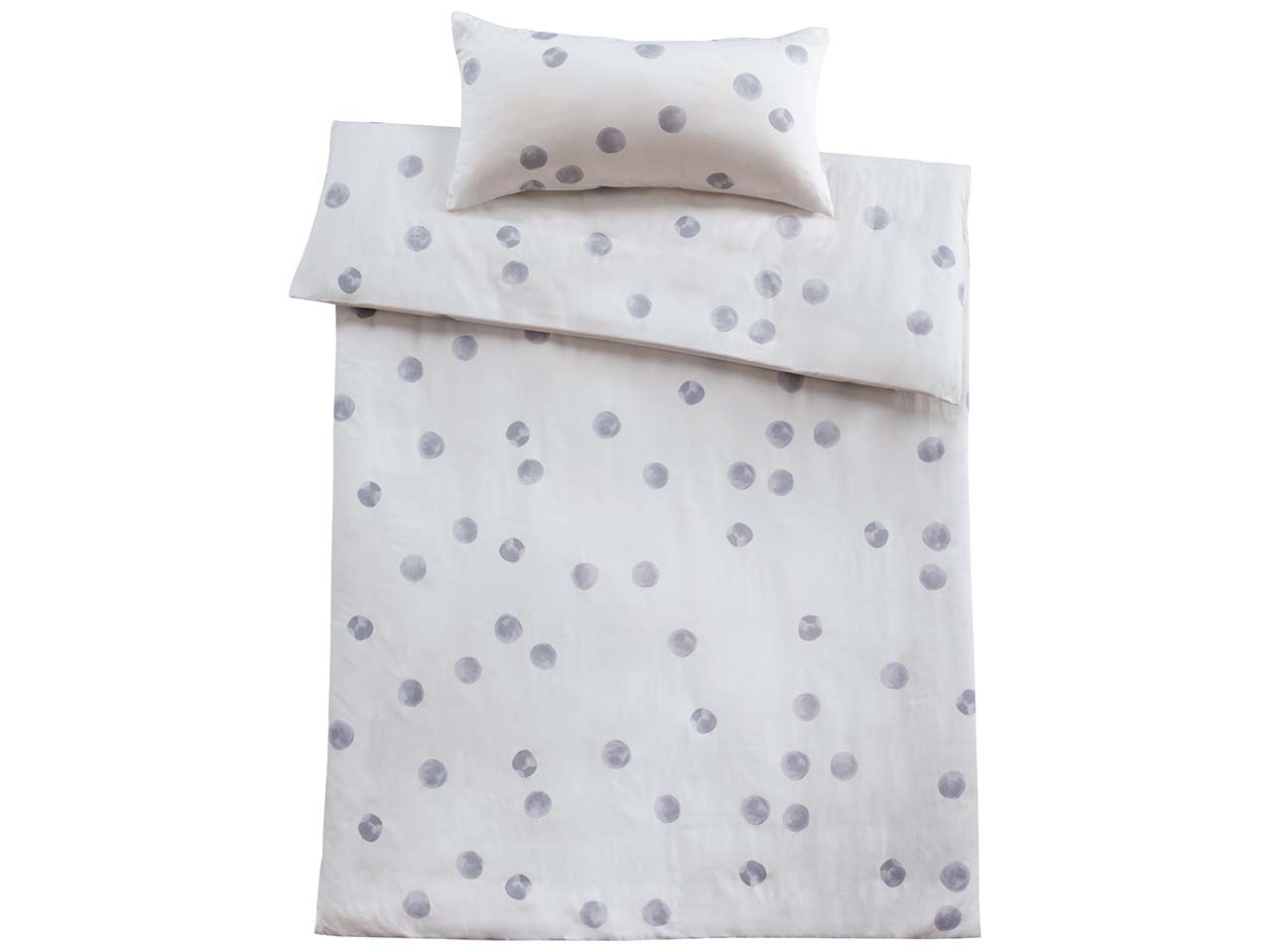 Cotonea Satin-Bettwäsche "Tupfen" aus Bio-Baumwolle 40 x 80/135 x 200 cm