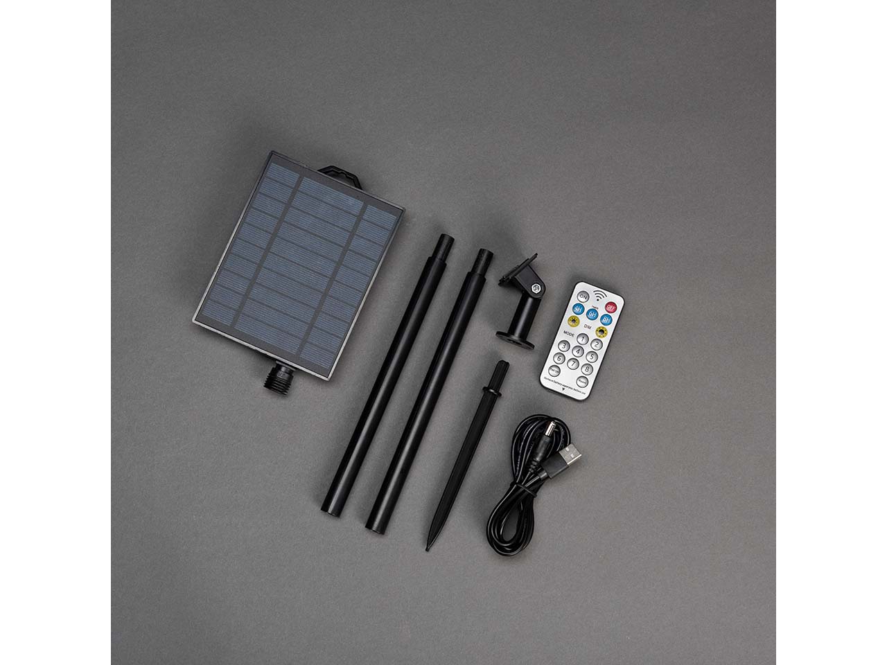 Konstsmide Solarpanel mit Akku, für Lichterketten, klein