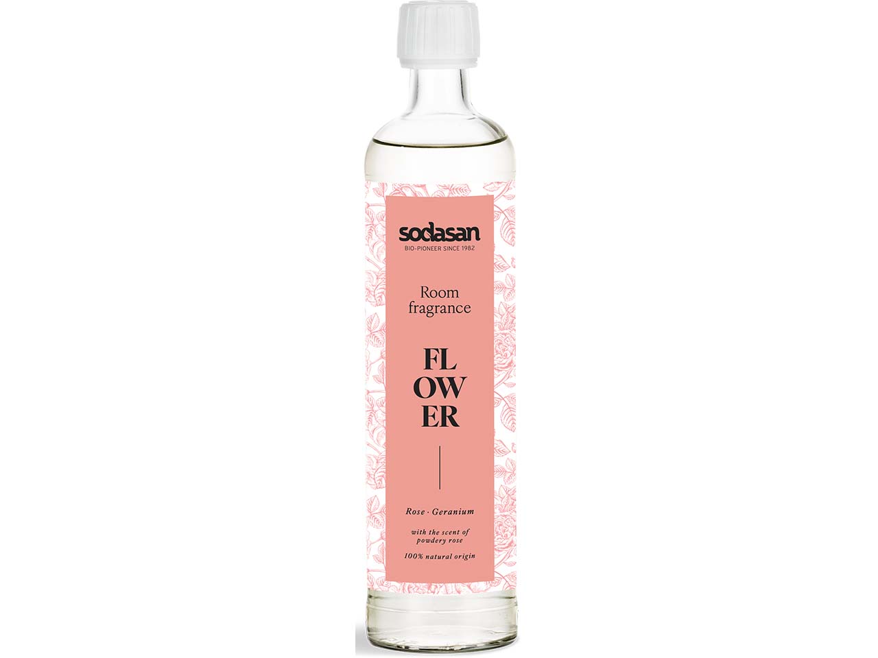 Sodasan Nachfüller für Raumduft "FLOWER" mit Rose und Geranium, 500 ml