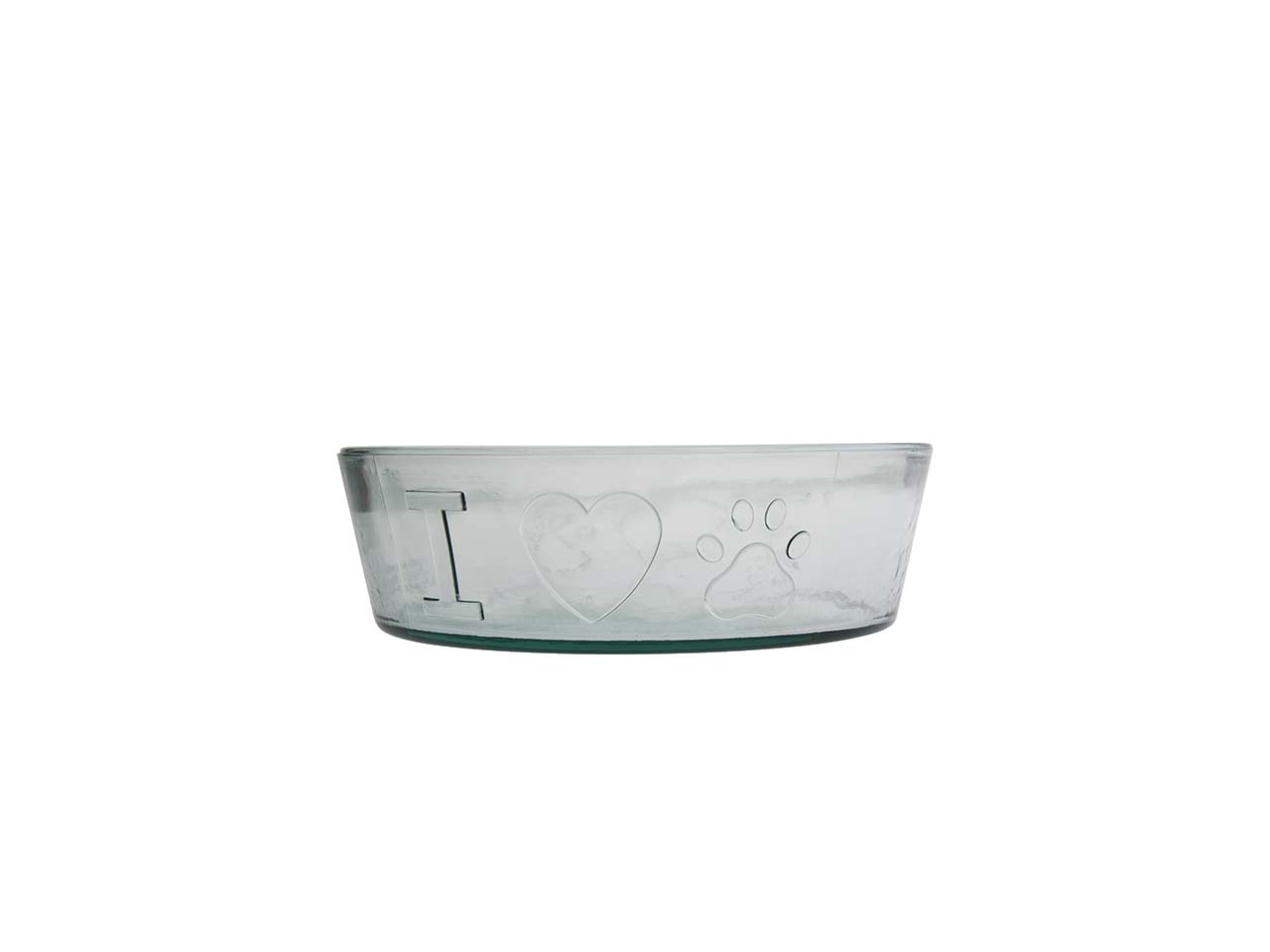 Trink- & Futternapf "OSKAR", aus Recyclingglas, Ø 14 cm