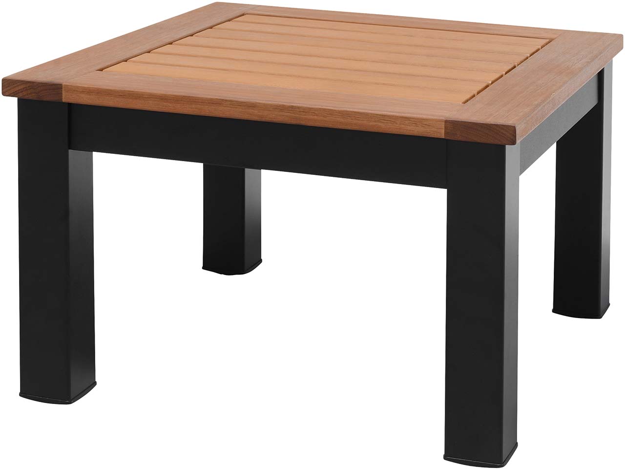 Garten-Couchtisch "Barcelona", 46 x 46 cm, schwarz