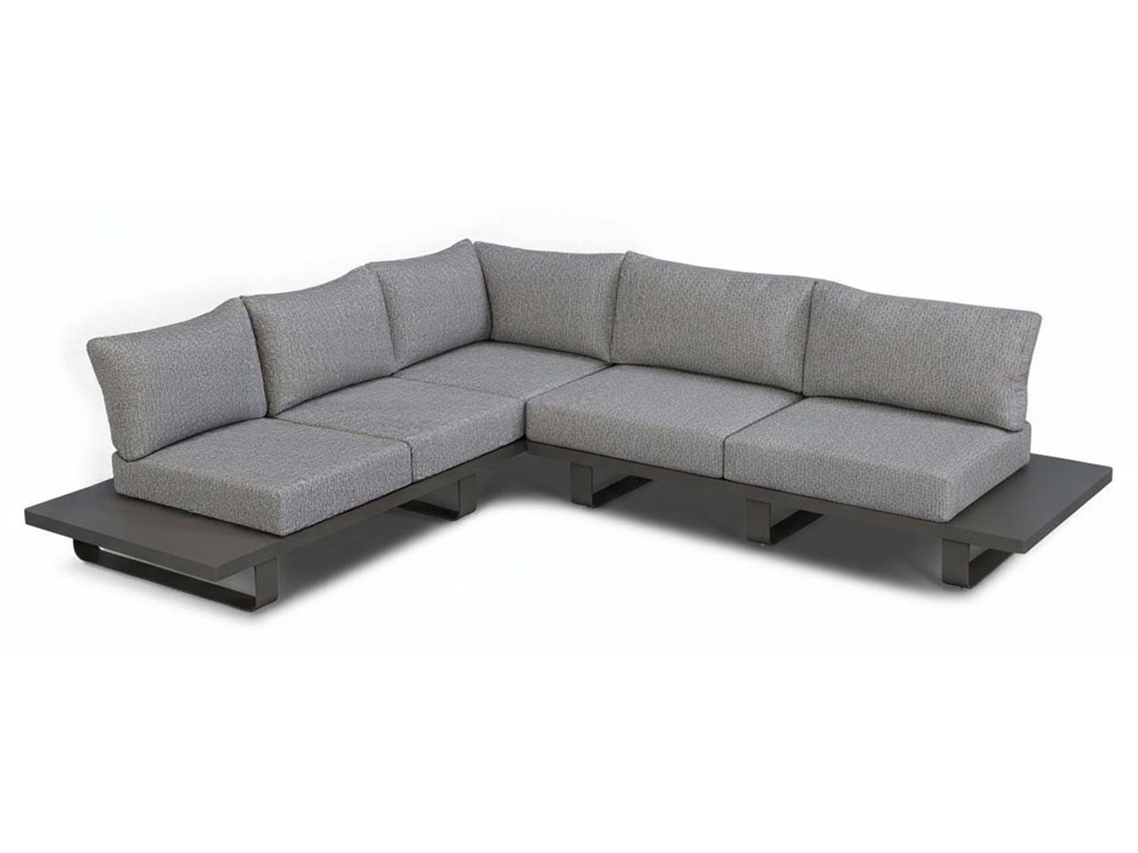 Gartenlounge "Porto" Gestell: Aluminium, Bezug: Olefin, anthrazit