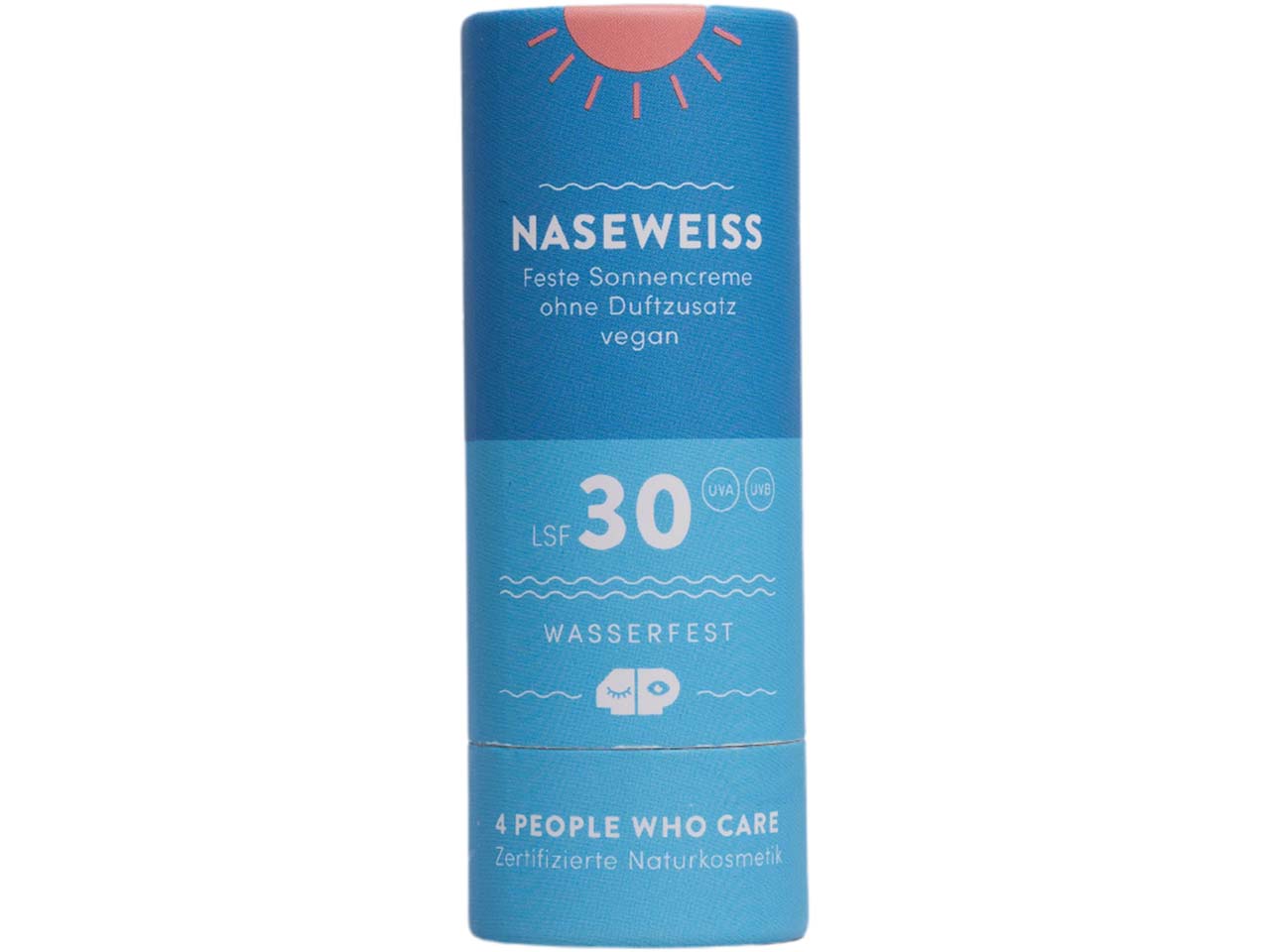4 people who care Feste Bio-Sonnencreme 'Naseweiss' LSF 30