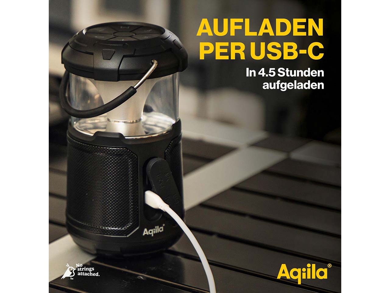 Aqiila 3-in-1 Powerbank , Laterne und Musikbox "Soundbird B10"