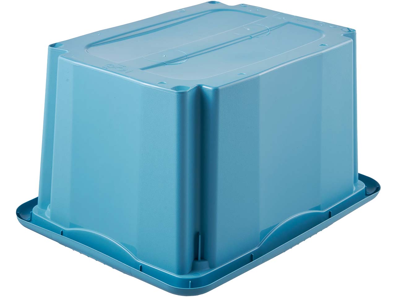 keeeper Aufbewahrungsbox "Emil Eco Line" mit Deckel "Emilia", 38x28,5x20,5 cm, 15 l, blau