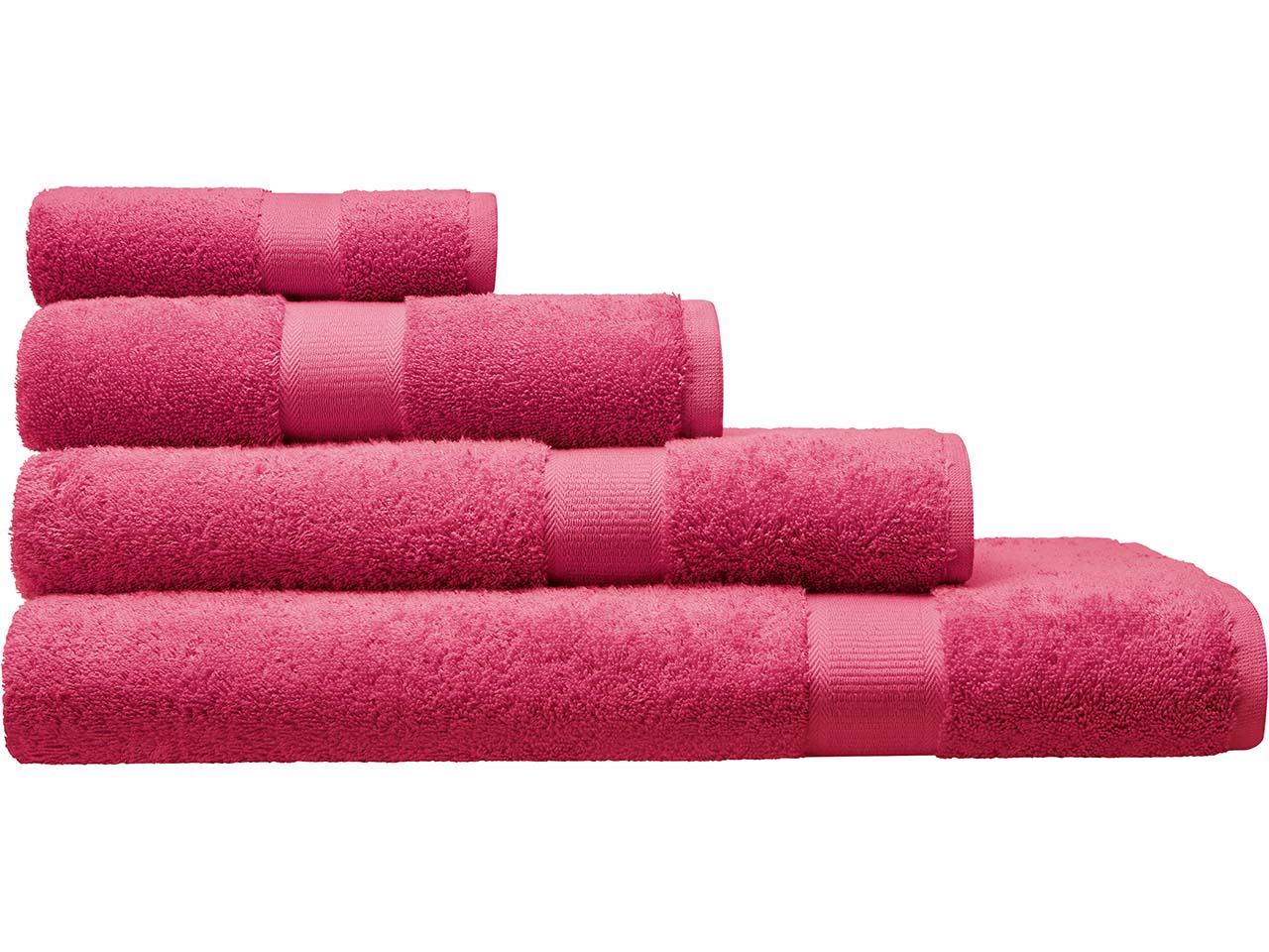 Cotonea Frottier Handtuch 50 x 100 cm, Bio-Baumwolle, tulip