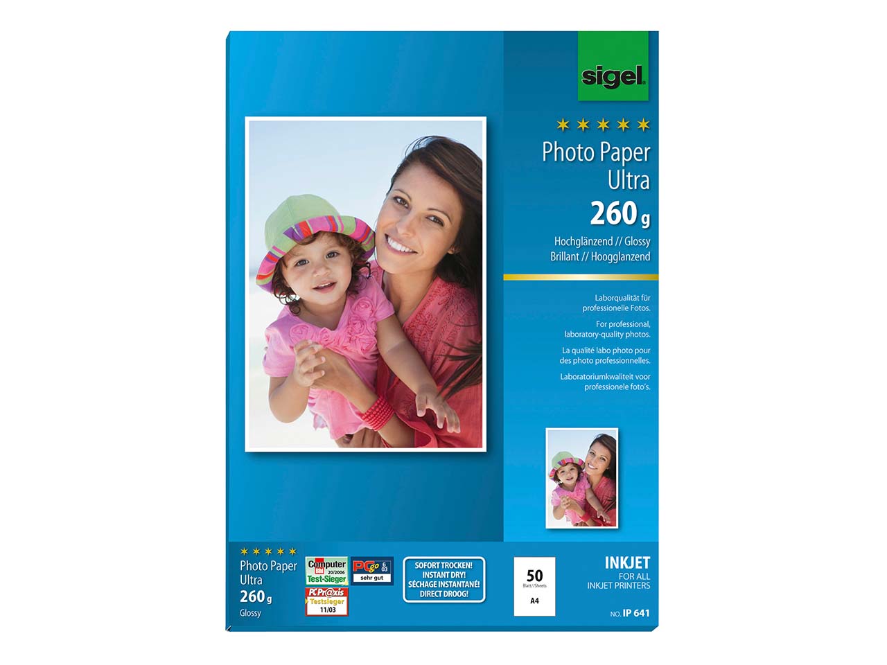 50 Blatt Ultra Photopapier 260g glossy