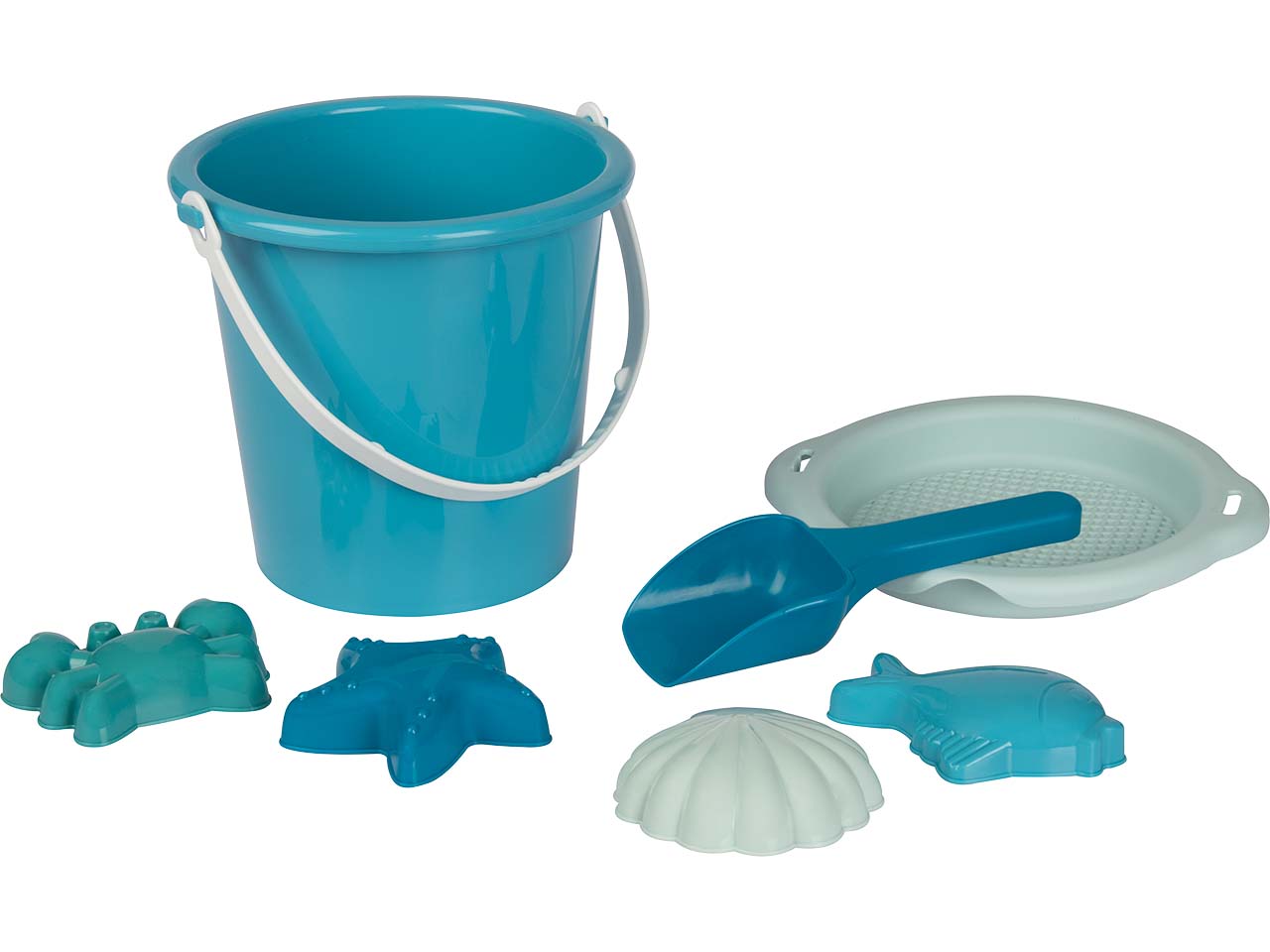 Sandspielset 'Ocean' aus recyceltem Ocean-bound plastic, 7-teilig