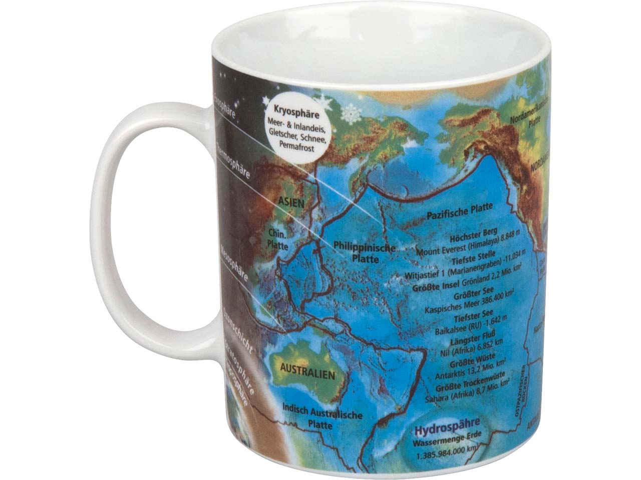 Könitz Tasse "Wissensbecher Geographie"