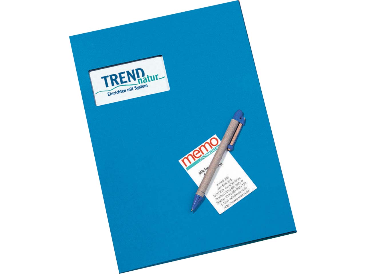 memo Angebotsmappe royalblau 350 g/m² m.F. 21 x 30 cm