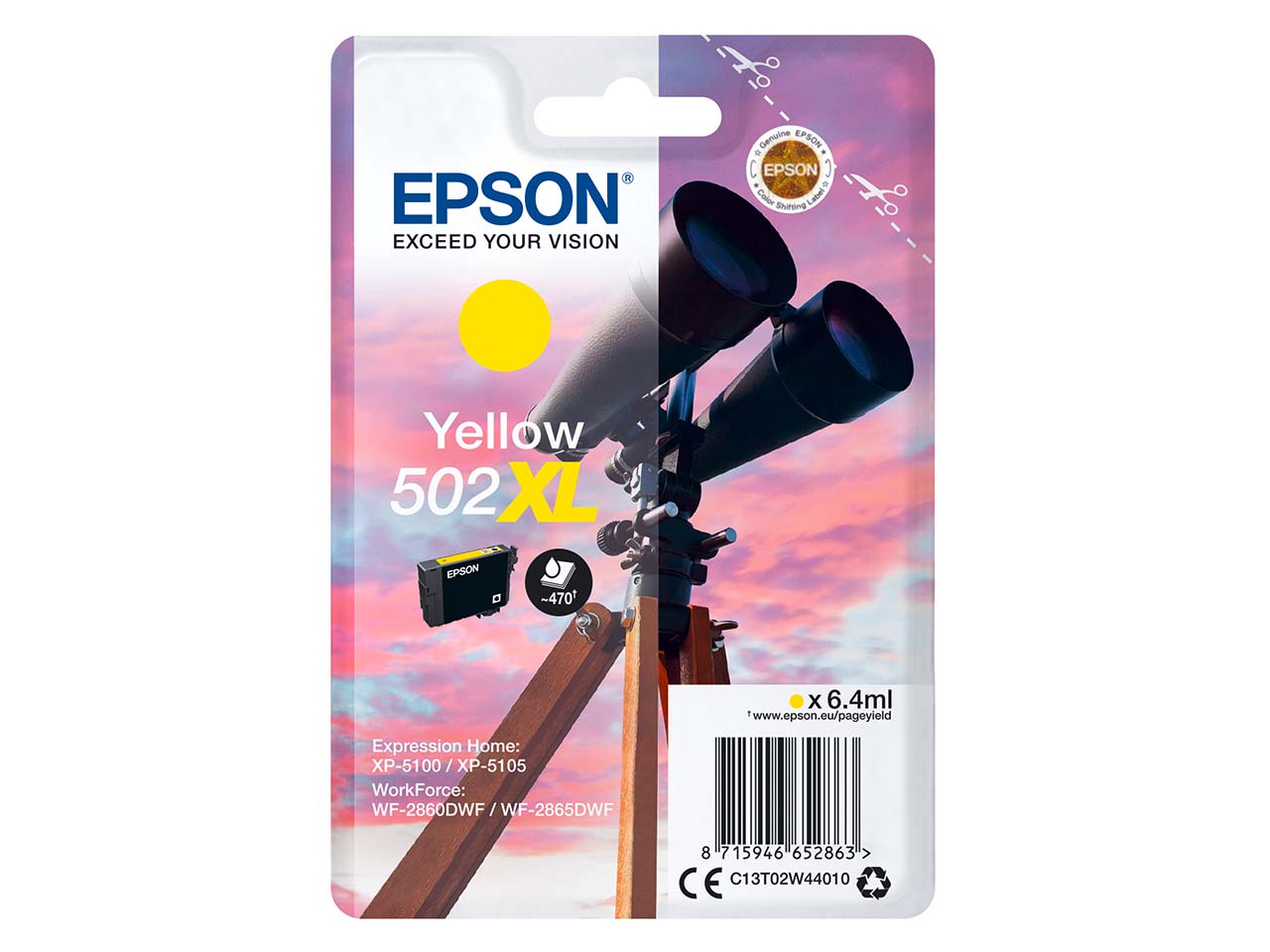 Epson Tintenpatrone T02W44XL/ 502XL gelb