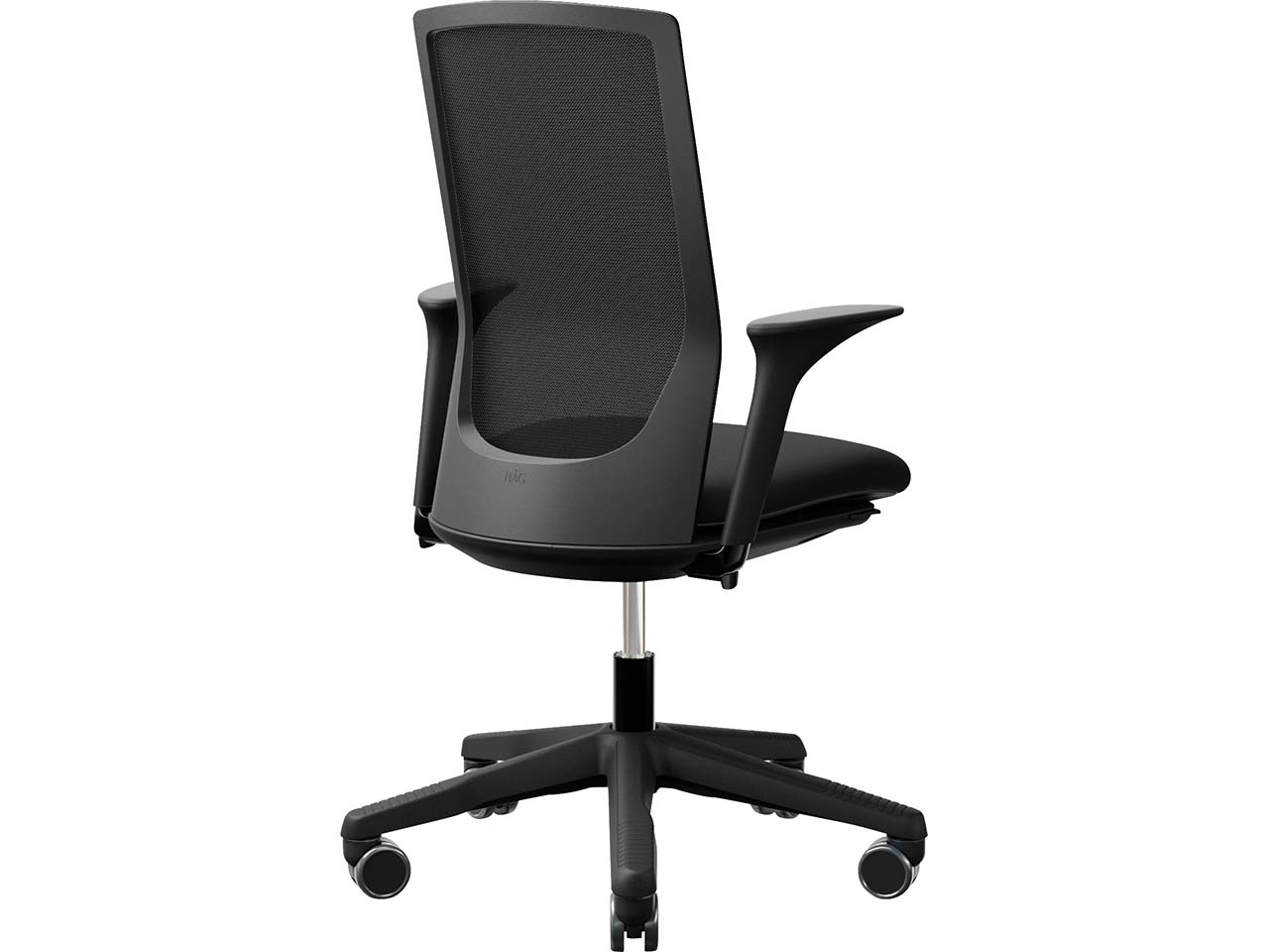 HAG Bürostuhl "Futu mesh 1100-F001 " mit AL, Lordosestütze, FK Kunststoff schwarz