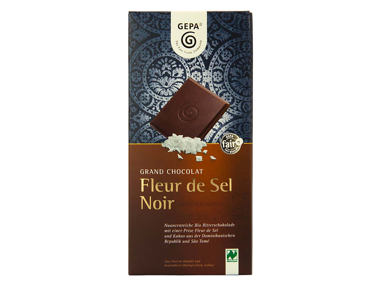 GEPA Bio-Schokolade 'Grand Chocolat' Fleur de Sel Noir 70% 100 g