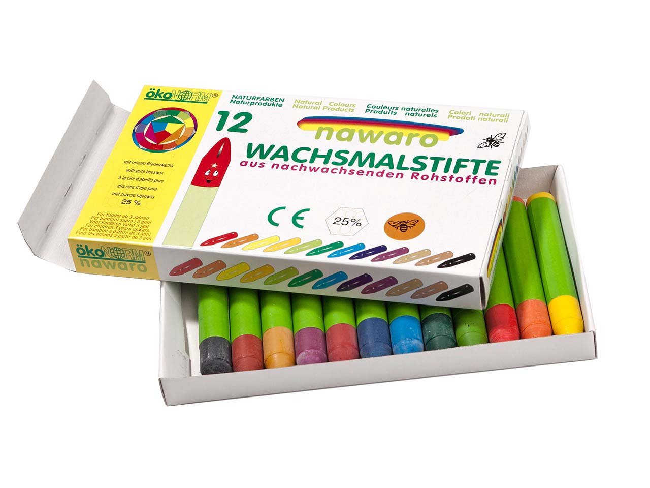 ökoNORM nawaro 12er Wachskreiden
