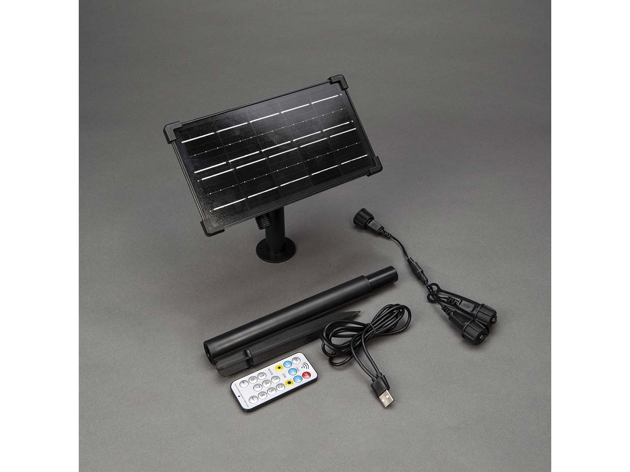 Konstsmide Solarpanel mit Akku, für Lichterketten, medium