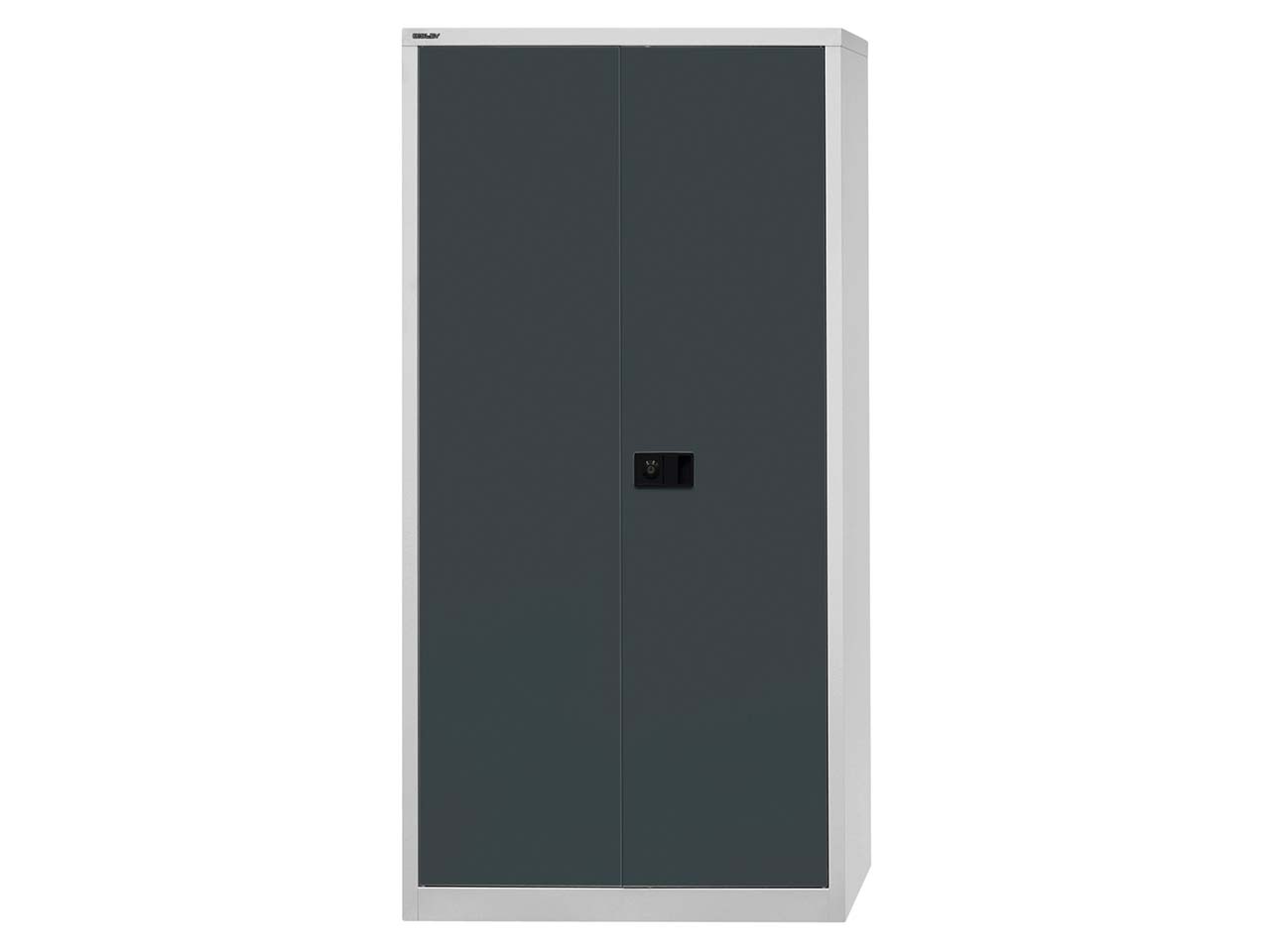 Flügeltürensch. "UNIVERSAL" mit Garderobeneinsatz lichtgrau/anthrazit