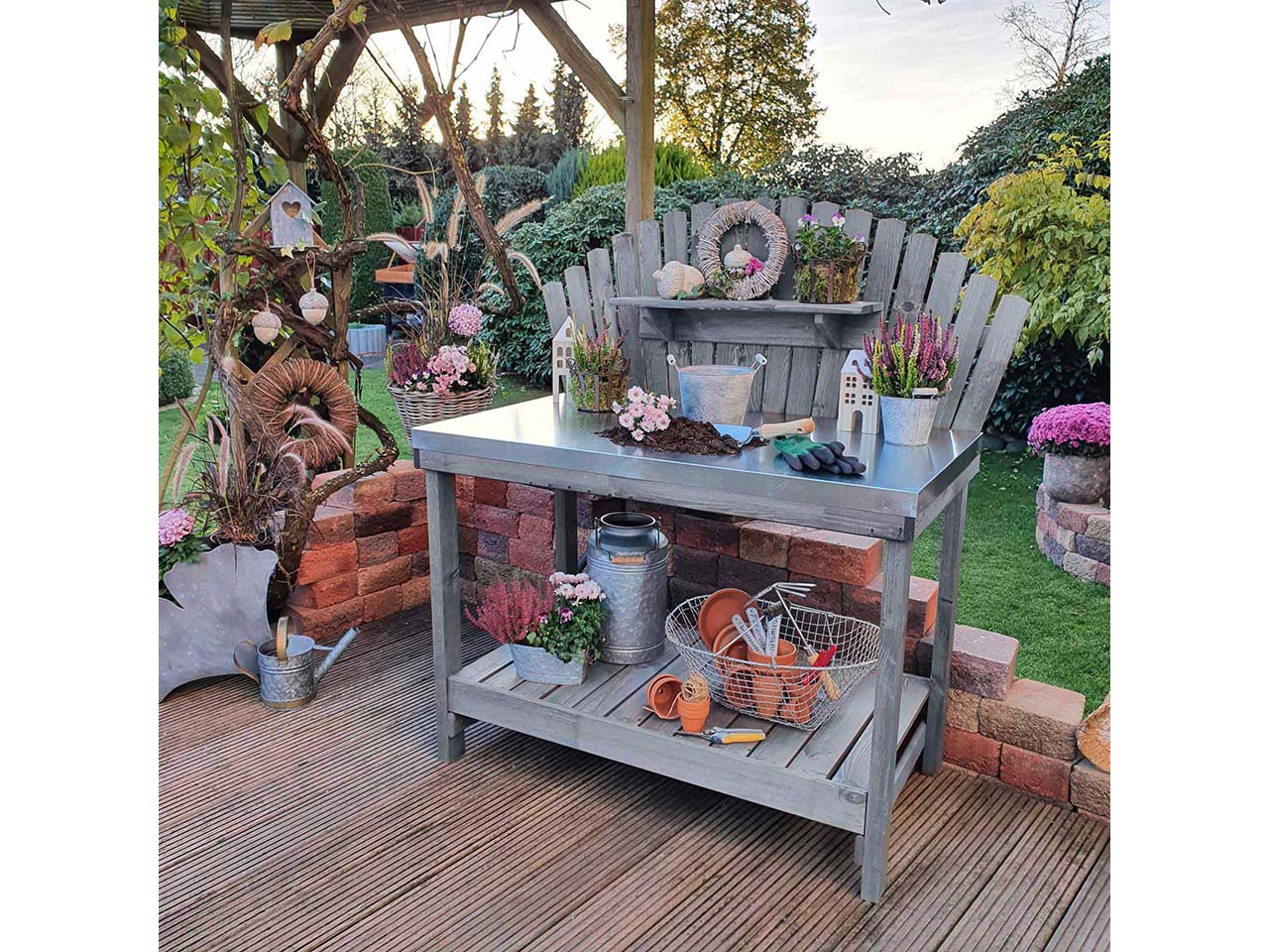 Gärtnertisch "Helga", grau