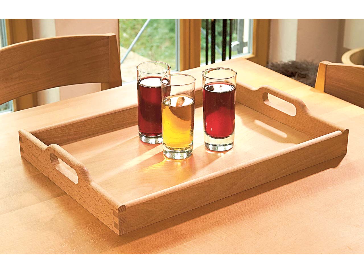 Holztablett 500 x 350 x 70 mm