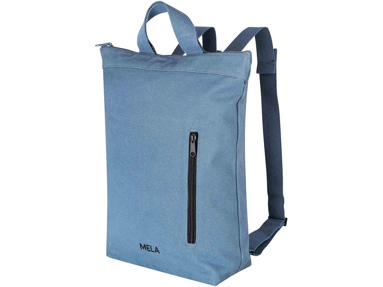 MELA Bio-Hybrid-Rucksack/Umhängetasche 'ANIL', dusty blue