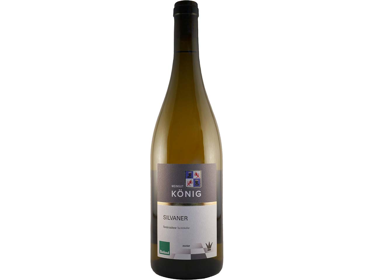 Bio-Weißwein, Silvaner Jg. 2020, König Weingut, 0,75 l