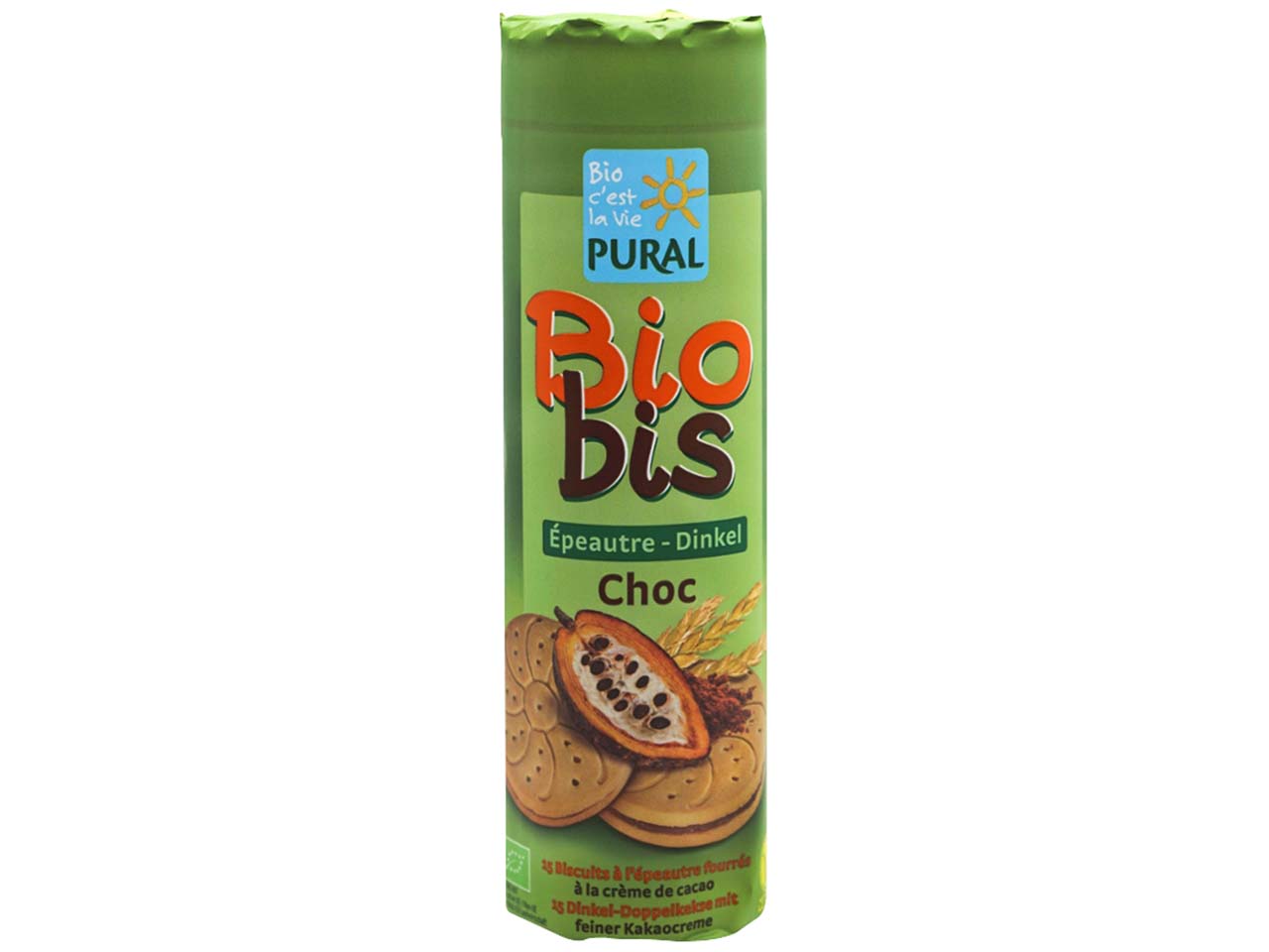 PURAL Bio-Dinkel-Doppelkekse mit Kakaocreme "Biobis Choc", 300 g