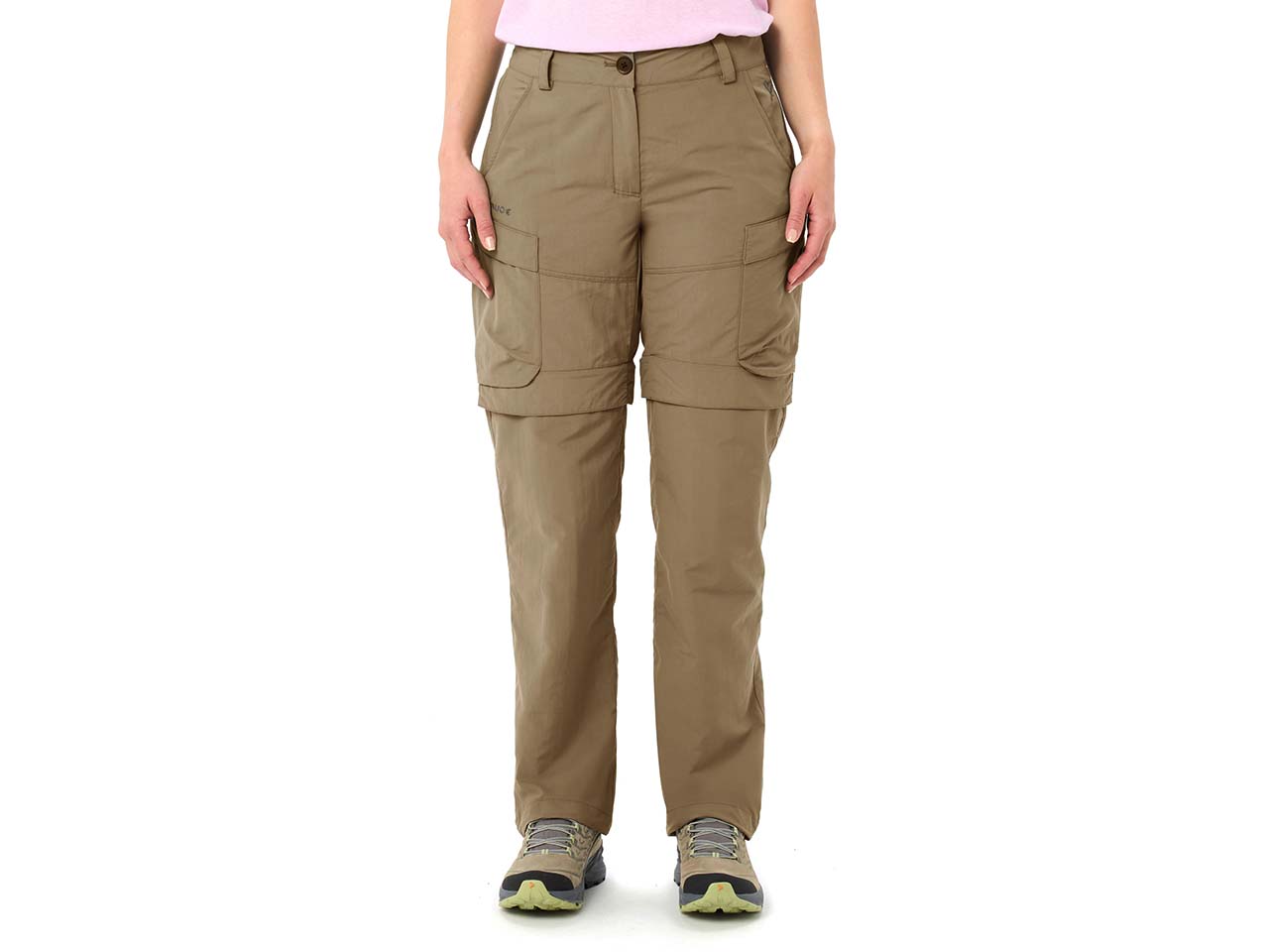 VAUDE Damen-Cargohose 'Neyland Cargo ZO' mit natürlichem Insektenschutz, oat, Gr. 38