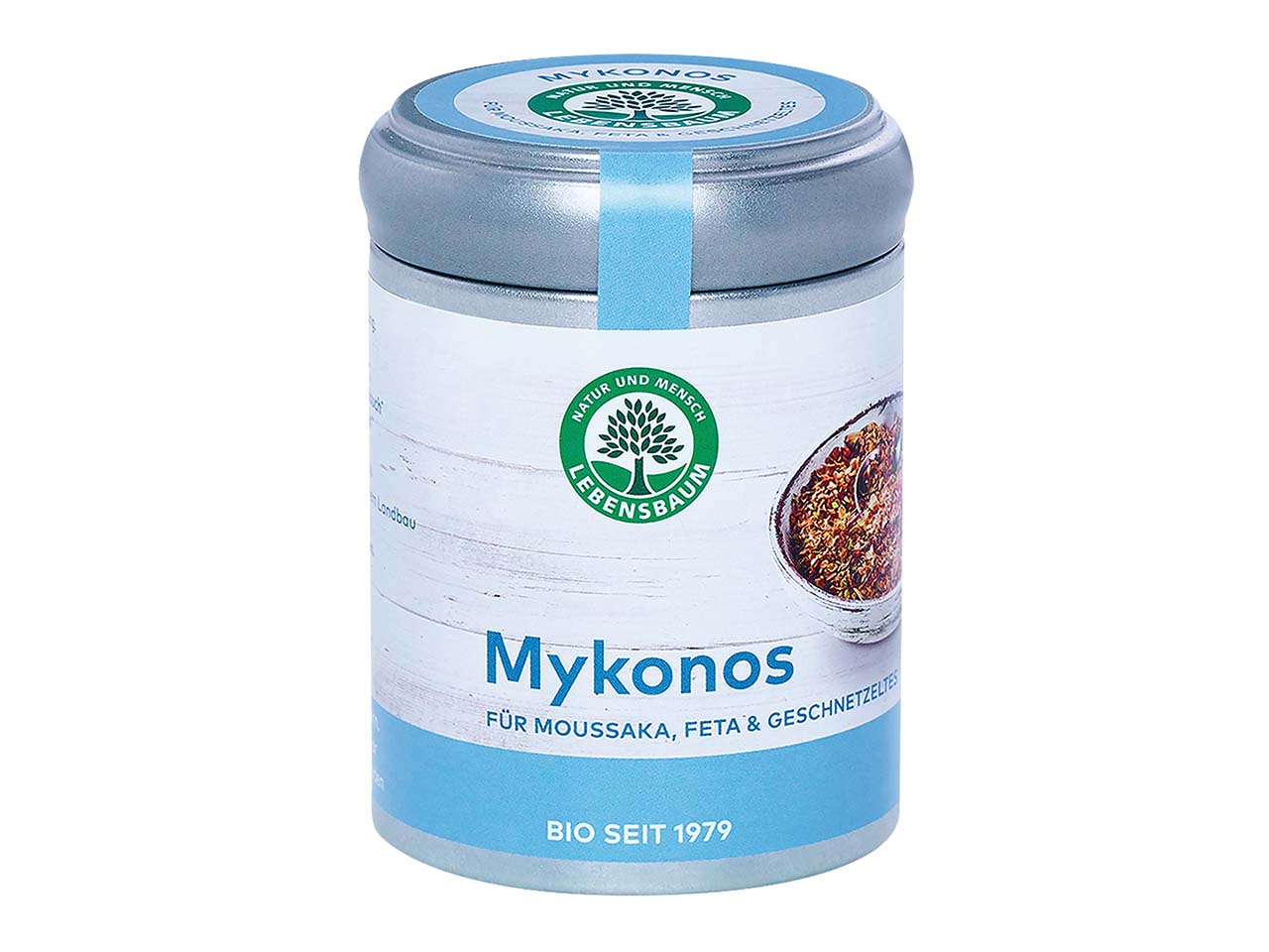 LEBENSBAUM Bio-Gewürzmischung 'Mykonos' für Gyros und Feta 65 g