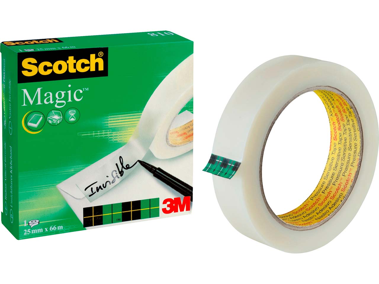 Scotch Magic Klebeband "810" 25mmx66m unsichtbar