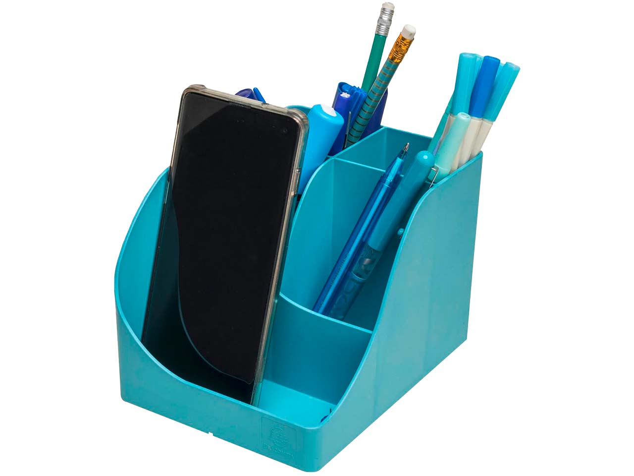 Exacompta Stifteköcher "Pen Wave Pop'N Co" 5 Fächer, cyan