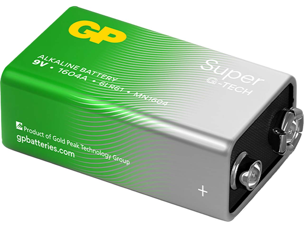 GP Battery Alkaline Batterie "Super" 9V E-Block 1,5 V, 1 Stk.
