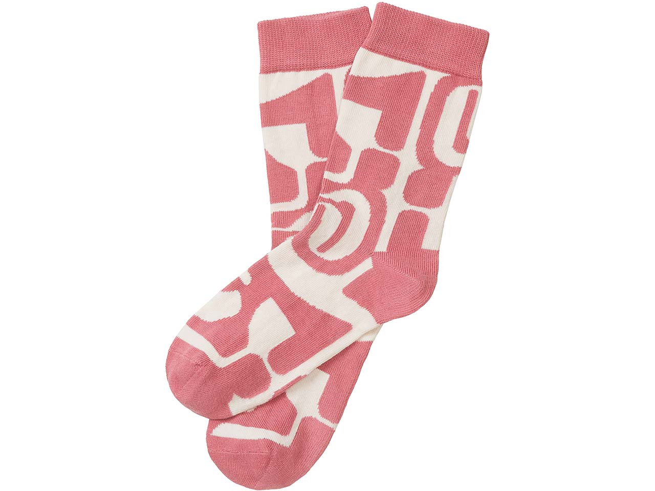 tranquillo Bio-Socken "ABSTRACT", rose wine, Gr. 35/38