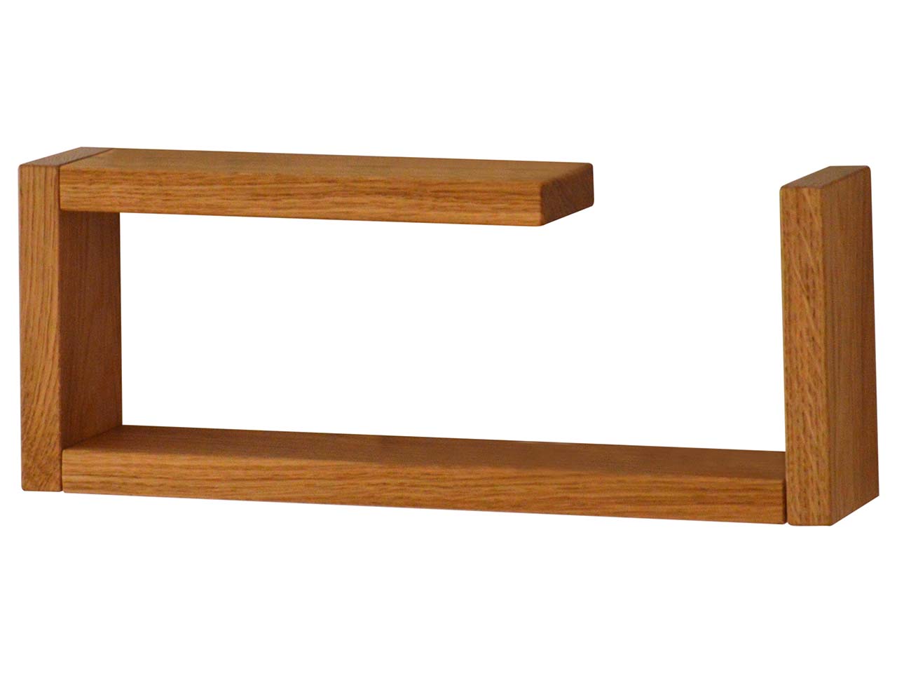 Wandregal "lilian" B 41,5 x T 9 x H 16,5 cm, Eiche geölt