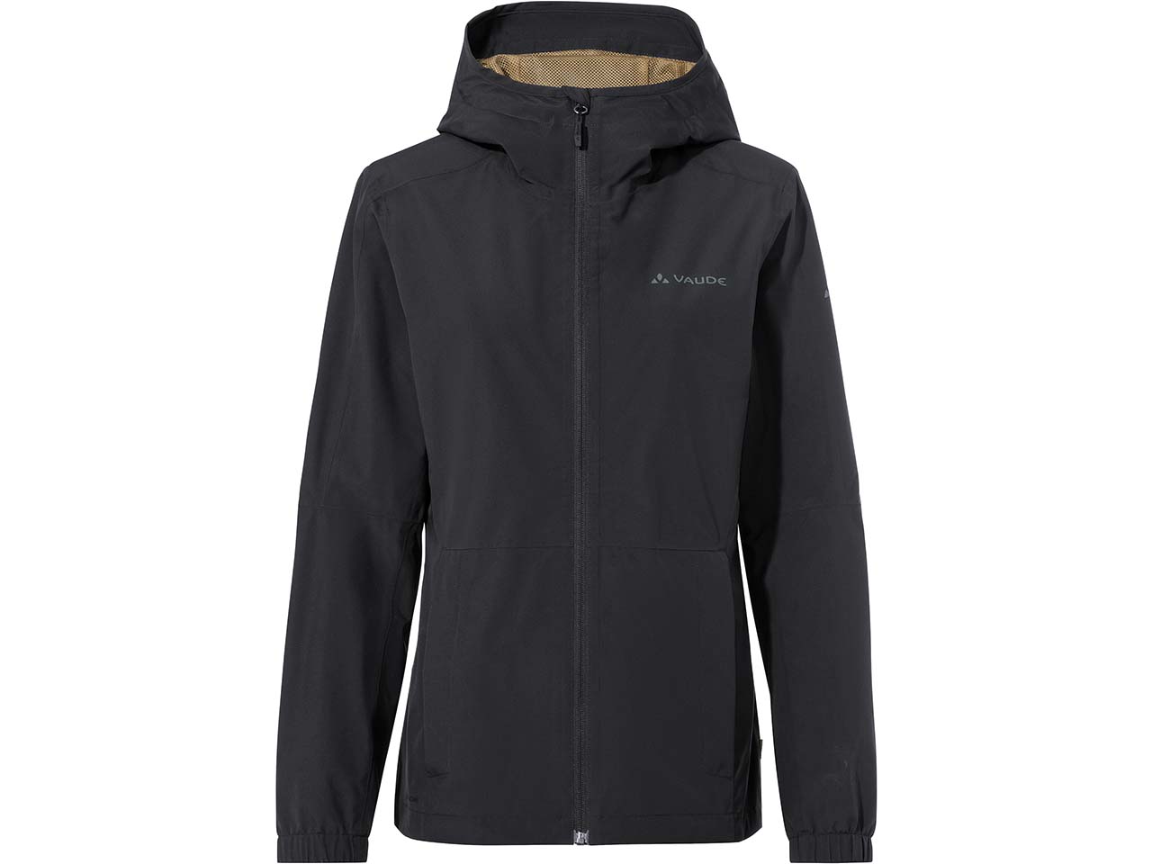 VAUDE Damen-Regenjacke "Neyland" platzsparend verstaubar, phantom black, Gr. 36
